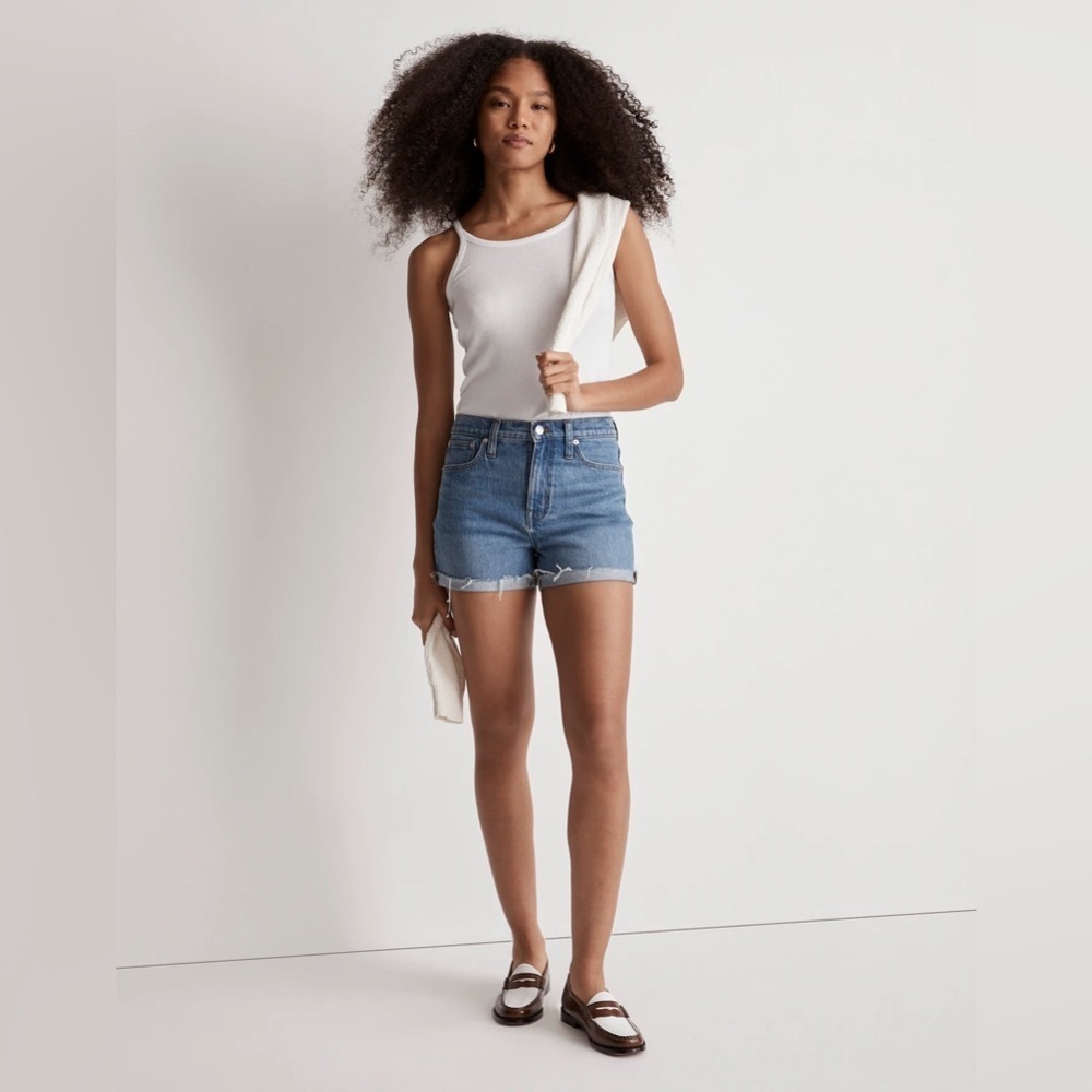 MADEWELL | high rise denim shorts | size 27